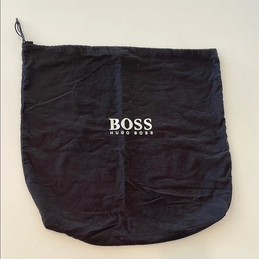 Hugo Boss Dust Bag Black Cloth Drawstring Shoes Travel Storage 18
